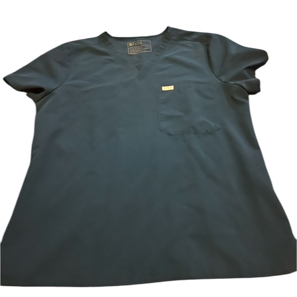 Figs Tops - Figs Women’s Scrub Top “Catarina One-Pocket Scrub Top” size large petite